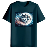 Wolf with a Mystical Full Moon Double Ex